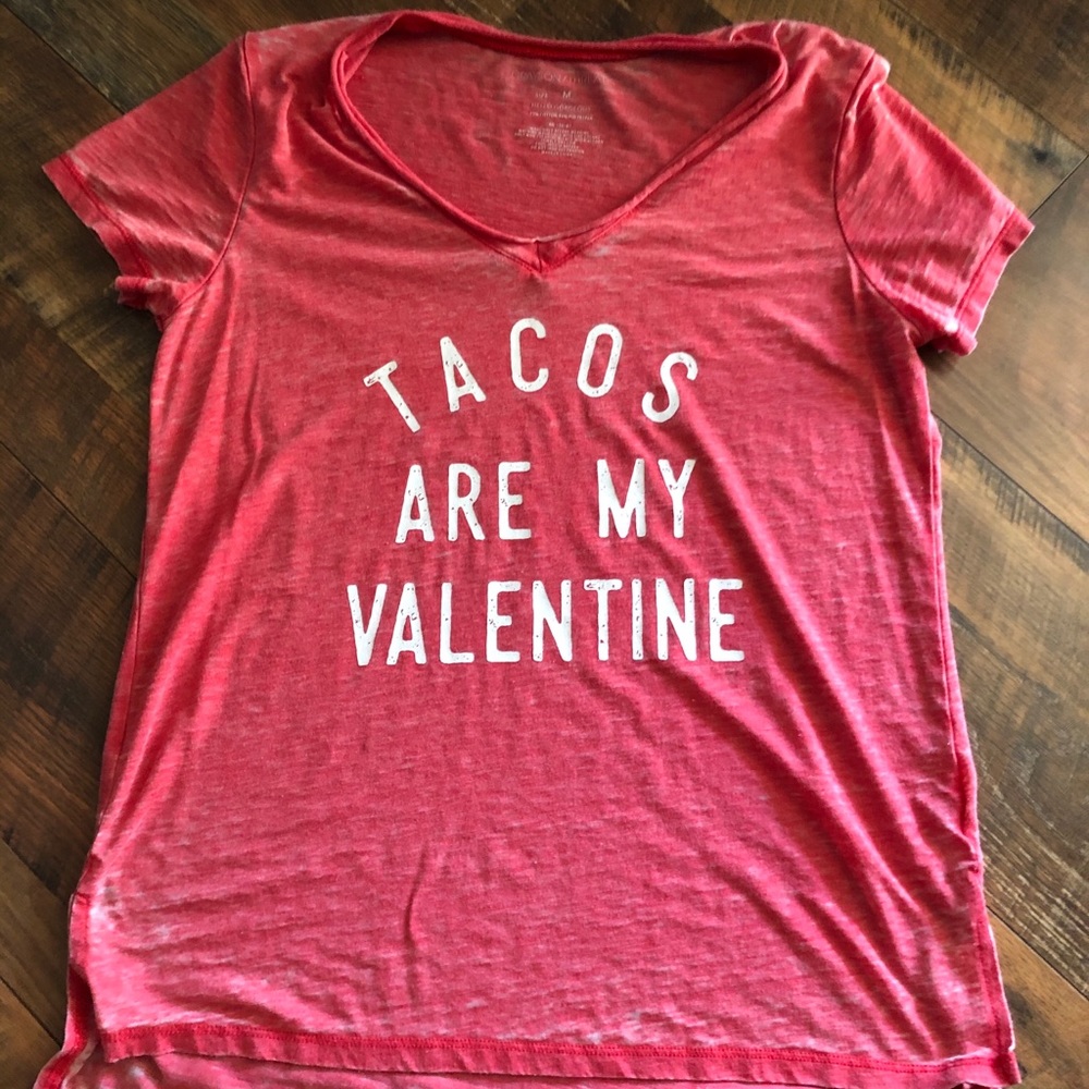 Tacos Are My Valentine graphic tee